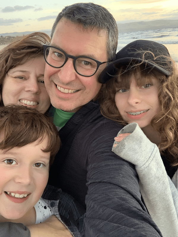 Winemaker Scott Heidrich and his family.
